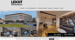 Desktop Screenshot of leicht-wohnkaufhaus.de